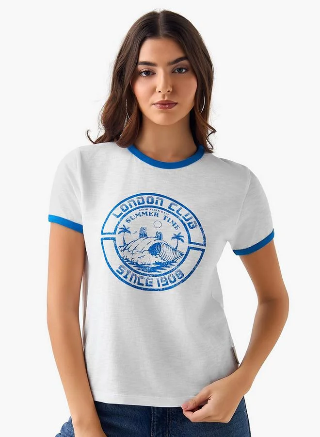 لي كوبر Lee Cooper Cotton T-shirt with Print